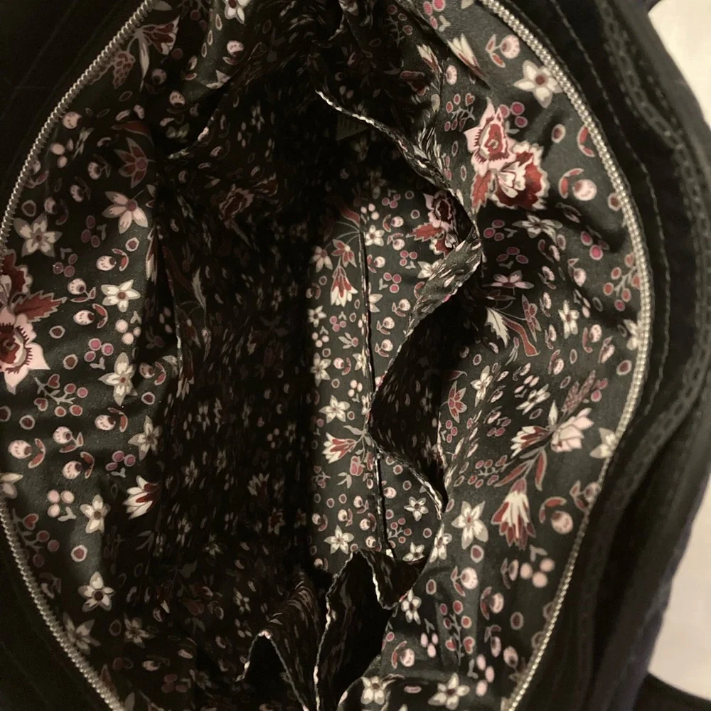 Vera Bradley Black Quilted Satchel